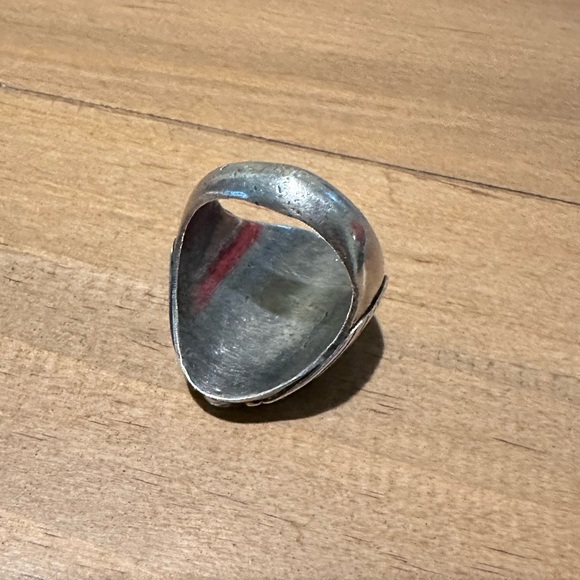 Vintage sterling silver turquoise stones ring - Picture 6 of 10